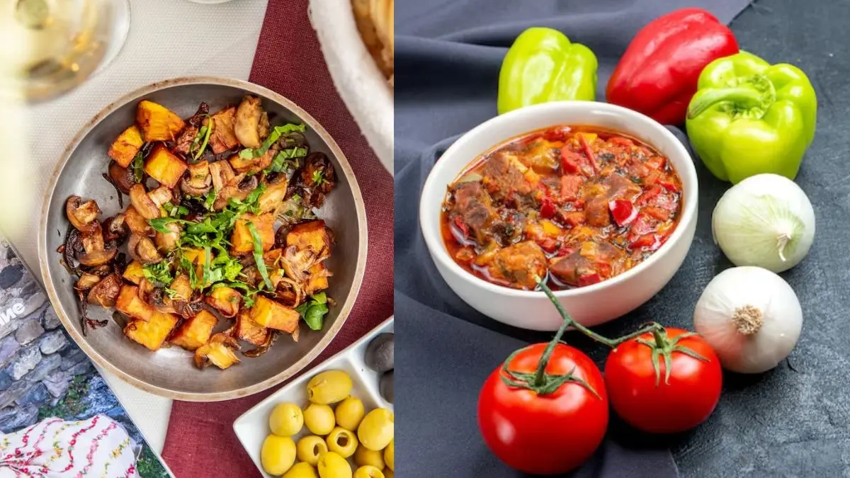 Mushroom Shimla mirch Bhujiya Recipe: घर पर इस तरह बनाएं मशरूम और शिमला की स्वादिष्ट भुजिया, सभी पूछेंगे आपकी रेसिपी Mushroom Shimla mirch Bhujiye Recipe