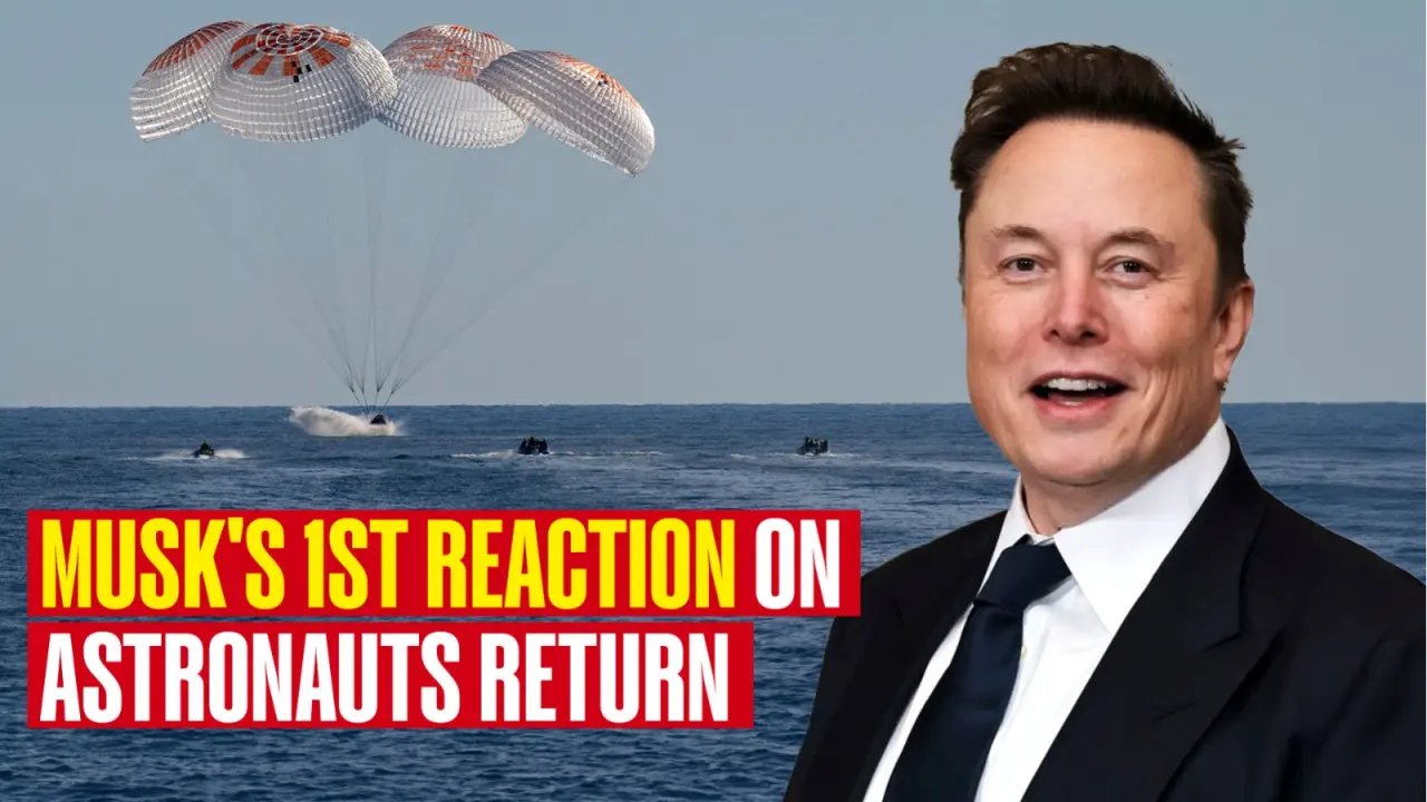SpaceX Founder Elon Musk's First Reaction On Crew-9 Return To Earth After Nine Months Aboard ISS Musk's 1st Reaction On Astronauts Return