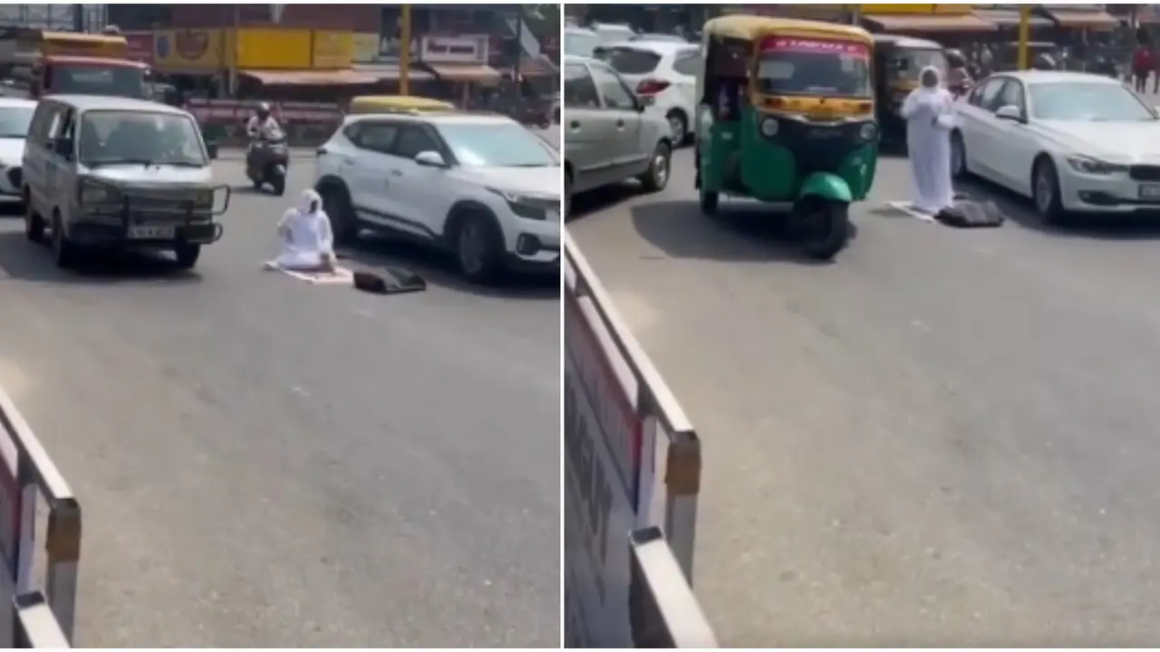Muslim Woman Offers Namaz In Middle Of Road In Kerala, Detained | WATCH Muslim Woman Offers Namaz In Middle Of Road In Kerala, Detained | WATCH