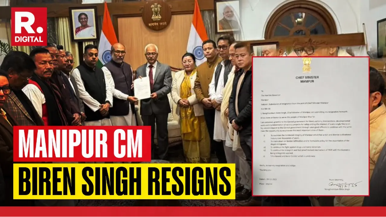 N Biren Singh resigns as Manipur Chief Minister