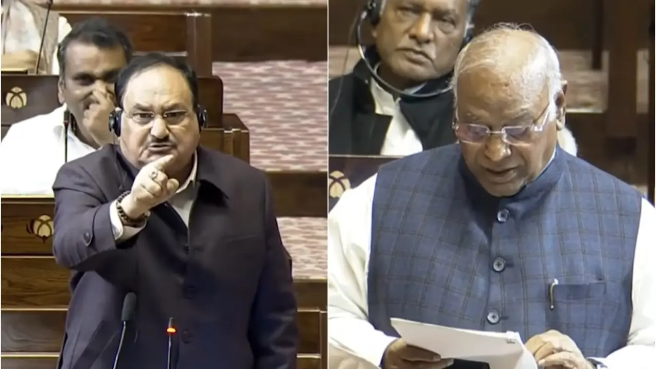 Nadda Loses His Cool, Snaps At Kharge In Rajya Sabha For 'Hijacking' Debate | WATCH