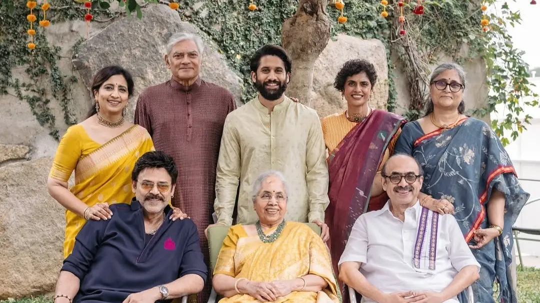 Venkatesh Daggubati Puts Kala Tika On Nephew Naga Chaitanya During Wedding To Sobhita Dhulipala Naga Chaitanya and Sobhita's unseen wedding photos