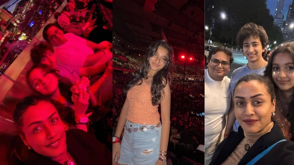 Namrata Shirodkar With Kids At Lady Gaga's Concert In NY