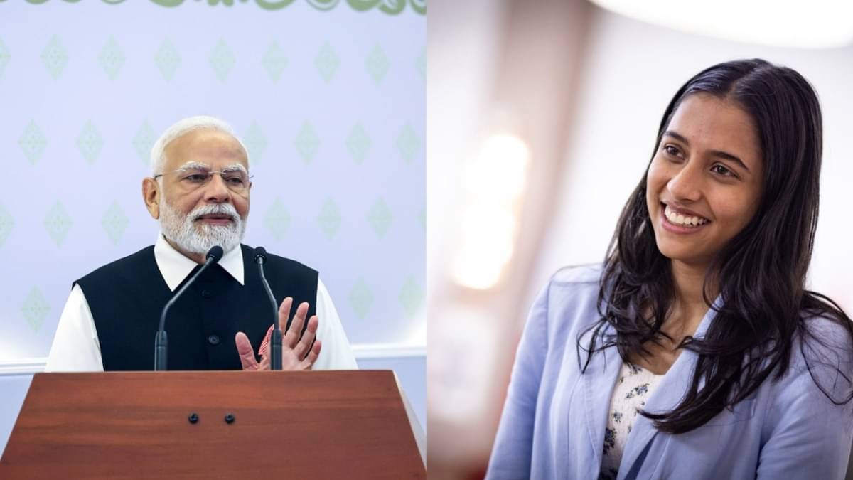 Narendra Modi and Divya Deshmukh