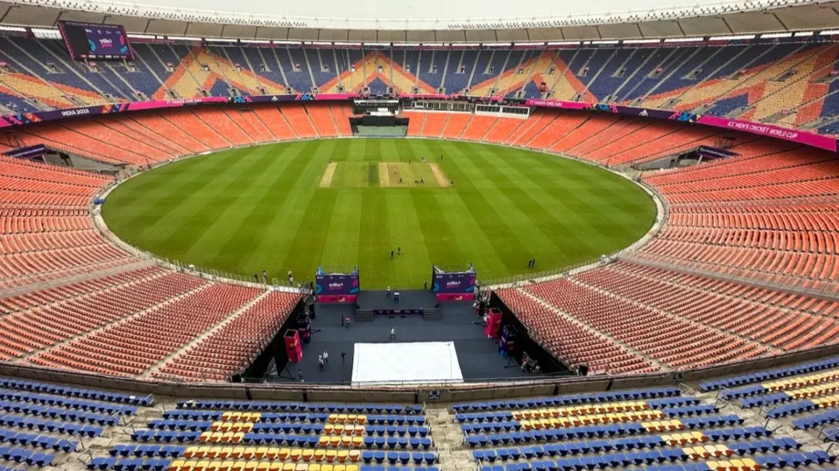 Narendra Modi Stadium ahead of World Cup opener