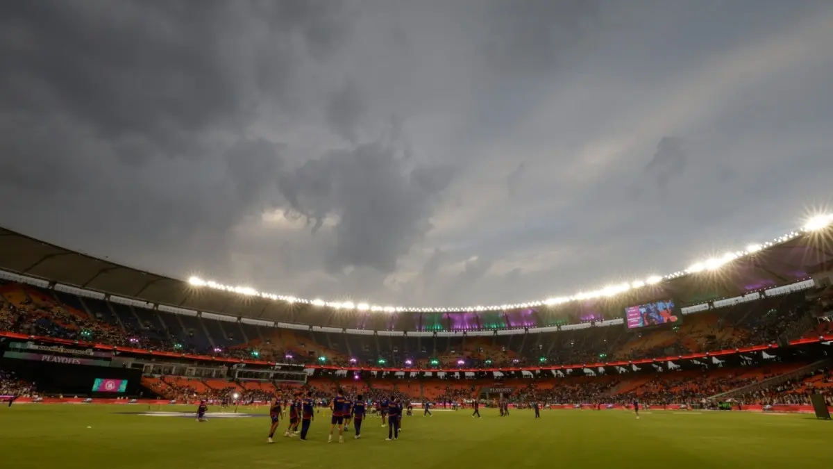 Narendra Modi Stadium in Ahmedabad during IPL 2025 Qualifier 2 clash