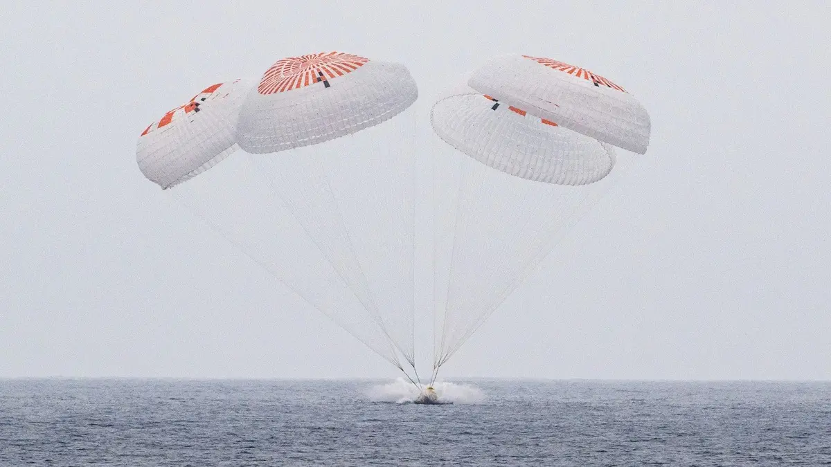 NASA's SpaceX Crew-10 Splashes Down In Pacific After 5-Month ISS Mission