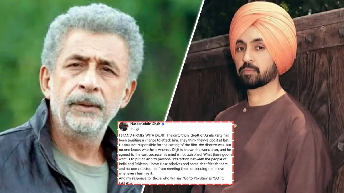Naseeruddin Shah backs Diljit Dosanjh