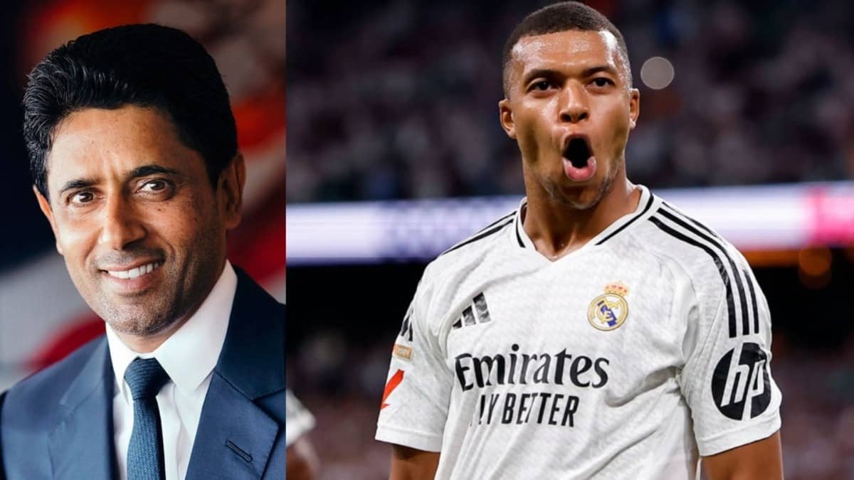 Nasser al-Khelaifi takes a dig at Kylian Mbappe days after winning maiden UCL title