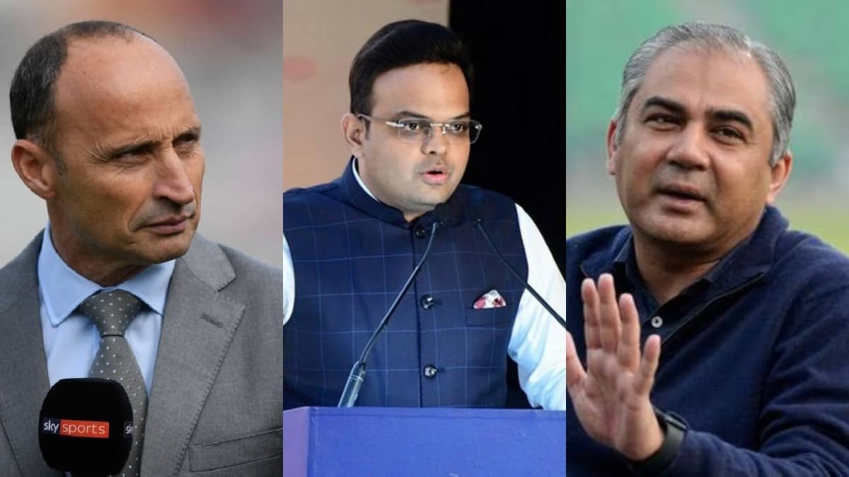 Nasser Hussain, Jay Shah, Mohsin Naqvi