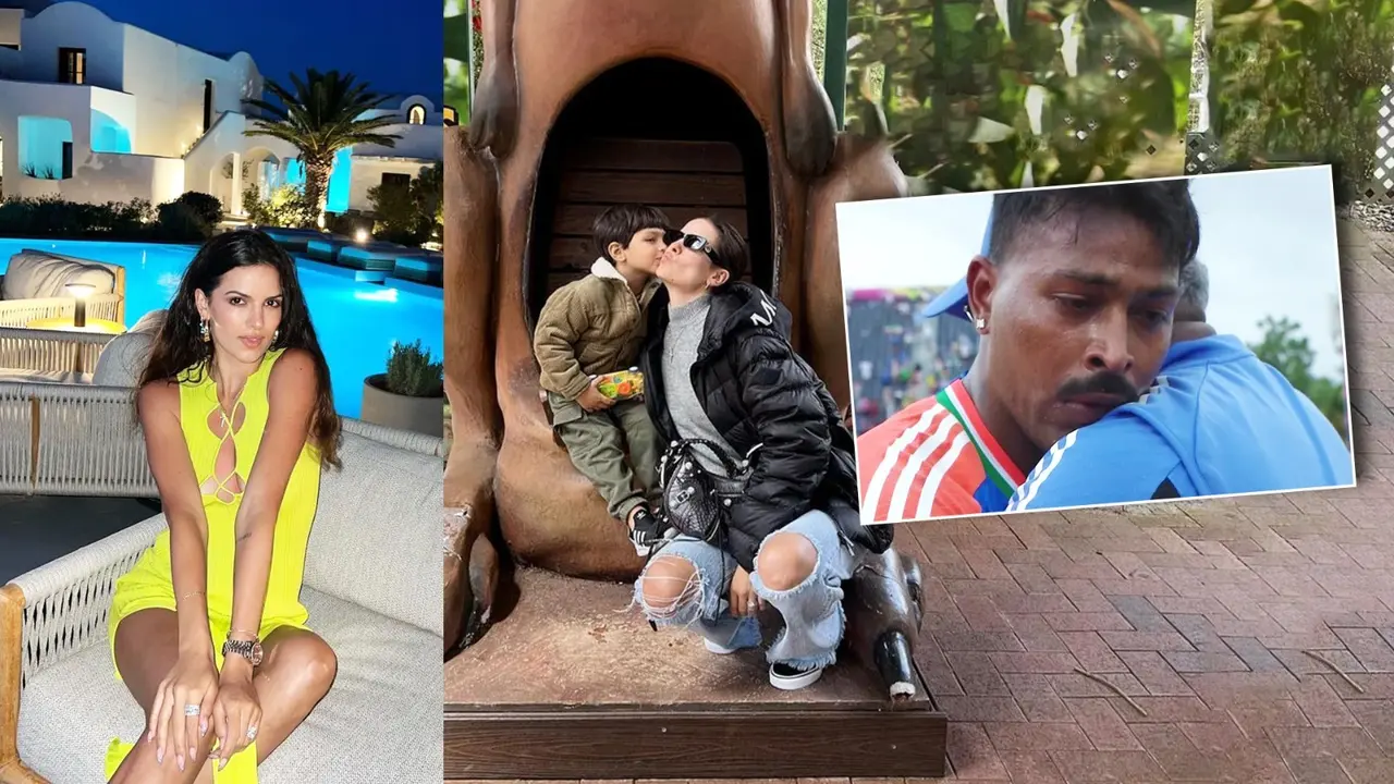 Natasa, Agastya And Hardik Pandya