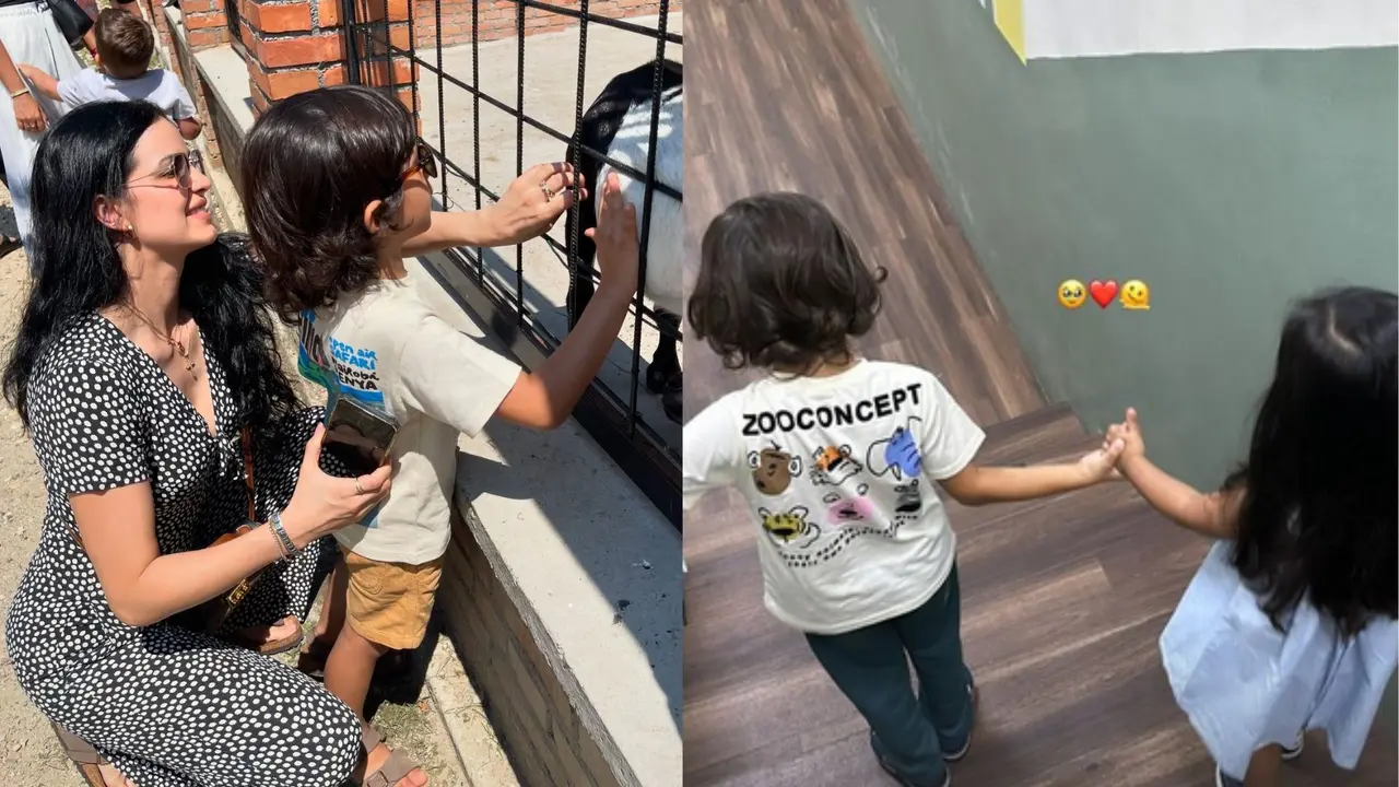 Natasa Stankovic With his Son Agastya