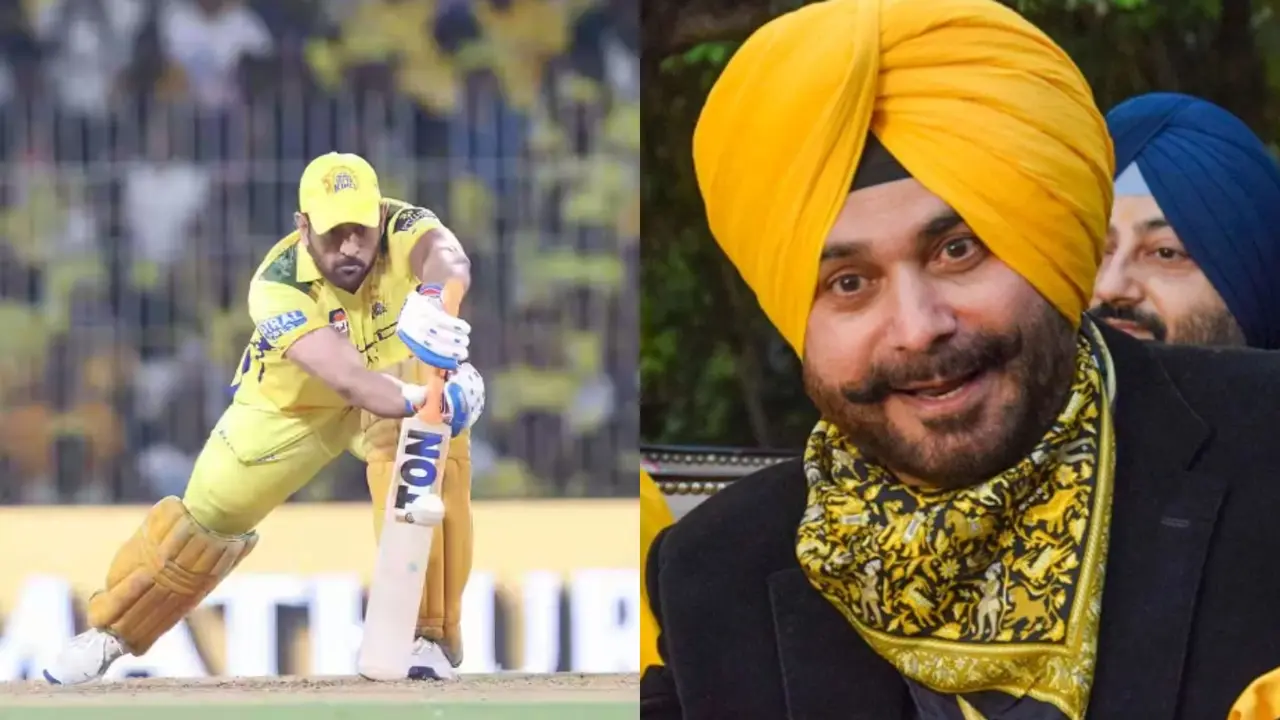 navjot singh sidhu funny comment after ms dhoni wicket in front of Ambati Rayudu csk vs kkr