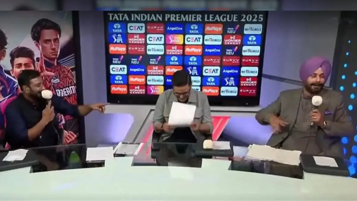 Navjot Singh Sidhu make fun of Ambati Rayudu in live match PBKS beat csk by 18 runs