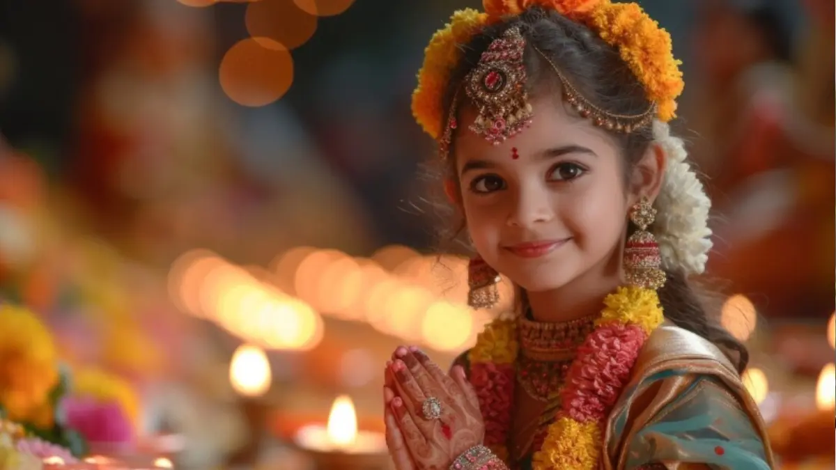 Navratri Kanya Pujan