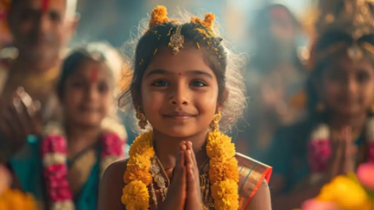 navratri kanya pujan