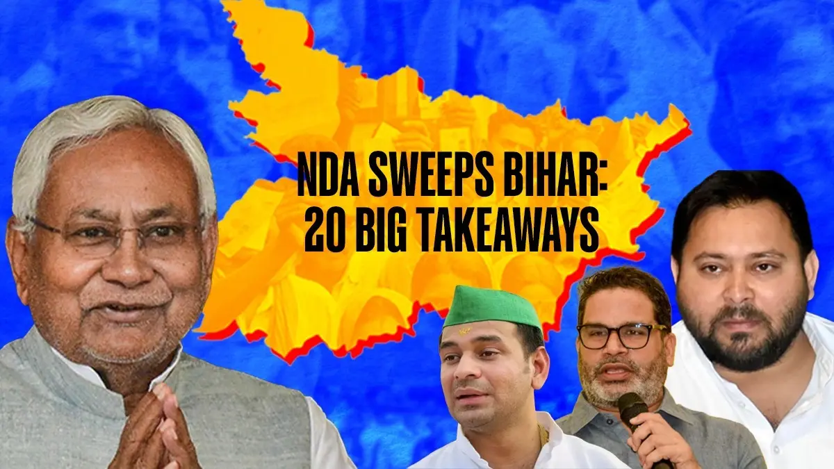 NDA Sweeps Bihar: 20 Key Highlights from the 2025 Assembly Elections NDA Sweeps Bihar: 20 Big Takeaways