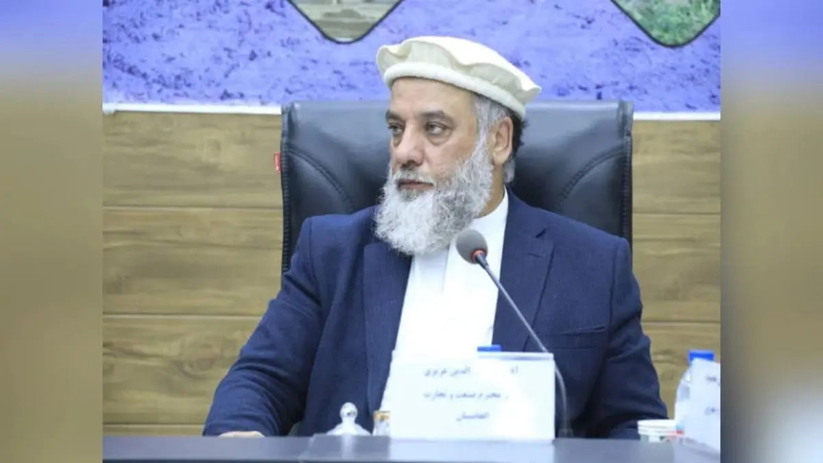 ndustry and Commerce Minister of Afghanistan, Alhaj Nooruddin Azizi.