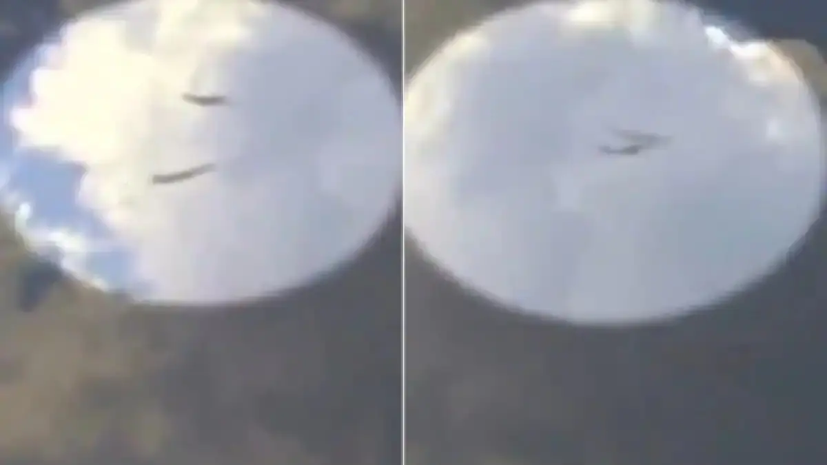 Near-Miss in New York: Dramatic Video Captures Planes Almost Colliding Mid-Air New York