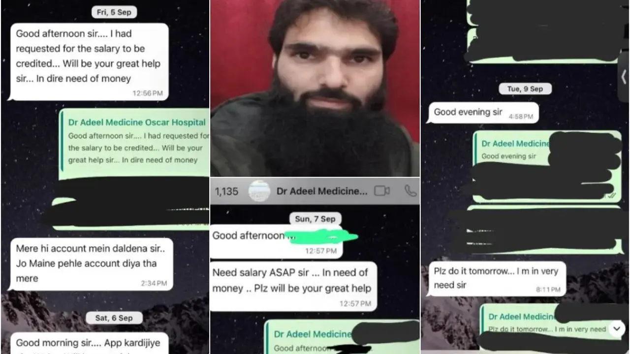 'Need Salary ASAP': Terror Doctor Adeel's Deleted WhatsApp Chats Before Delhi Blast Revealed 'Need Salary ASAP': Terror Doctor Adeel's Deleted WhatsApp Chats Before Delhi Blast Revealed