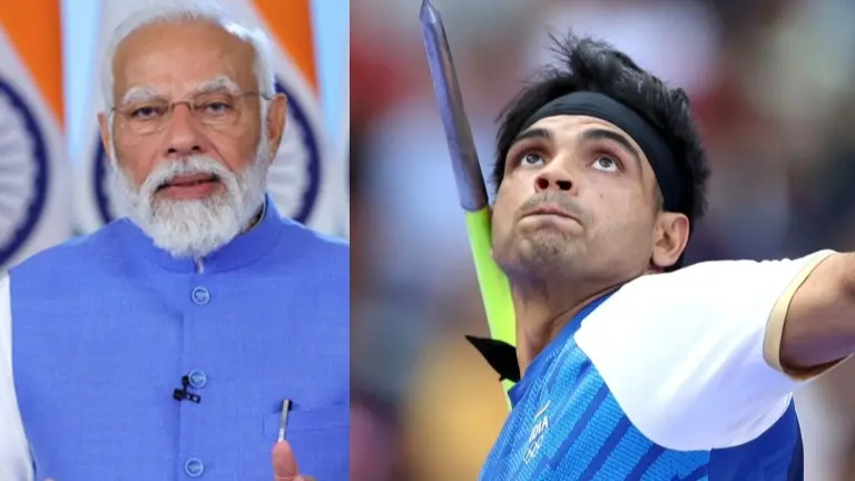 ‘Excellence Personified’: PM Modi Congratulates Neeraj Chopra As He Secures Silver in Men's Javelin Neeraj Chopra and PM Modi