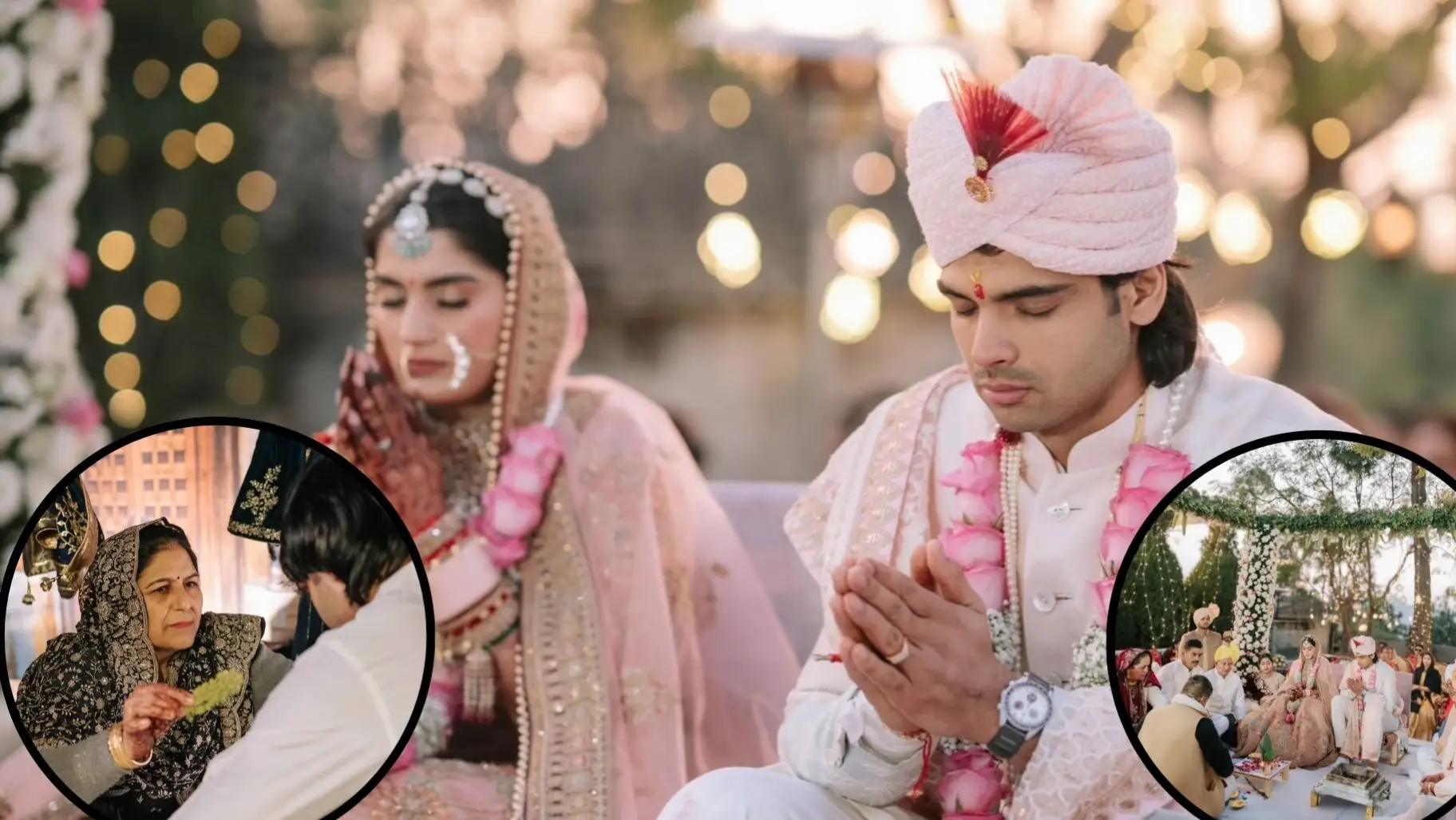 Neeraj Chopra Wedding Photo