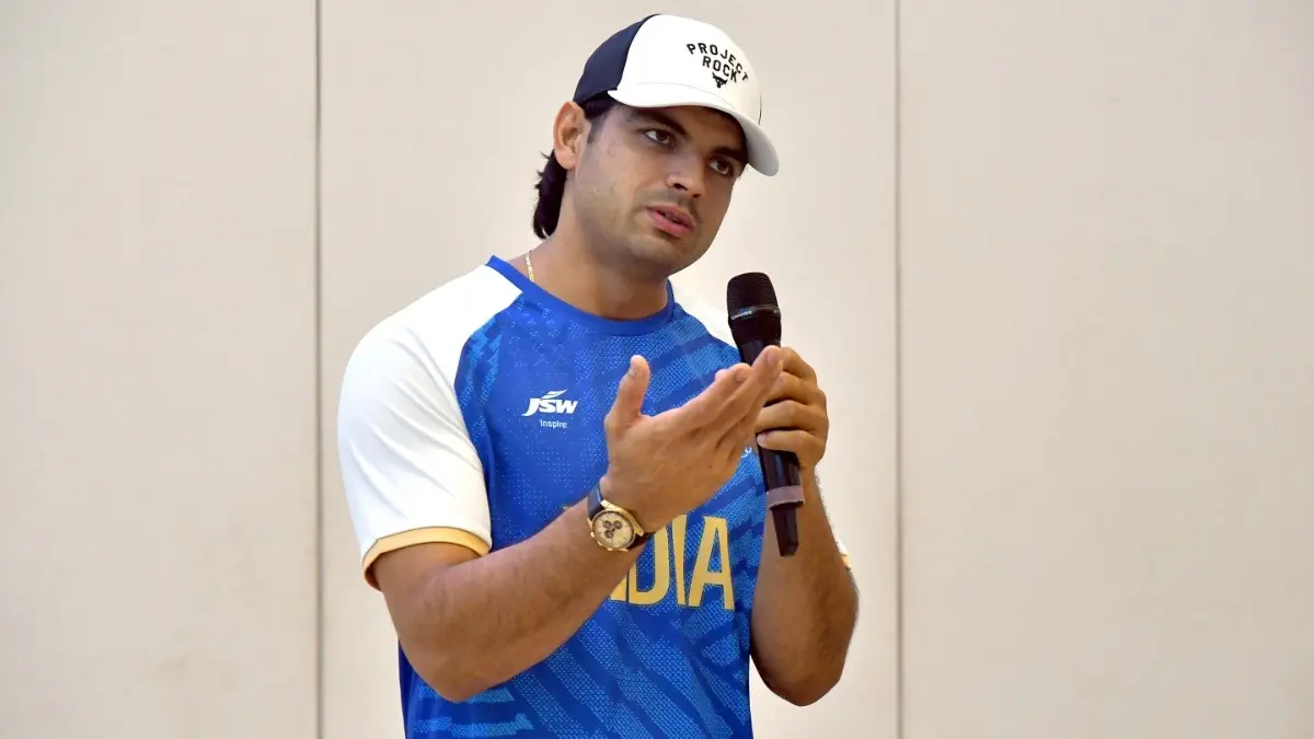 India's Golden Boy Neeraj Chopra Opens Up On An Early Setback That Threatened His Athletic Journey: 'My Wrist Was Fractured...' Neeraj Chopra while speaking at an event in Mumbai