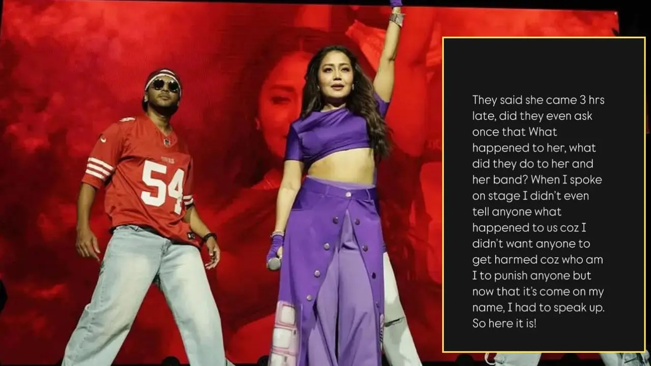 Neha Kakkar issues statement in Melbourne concert fiasco