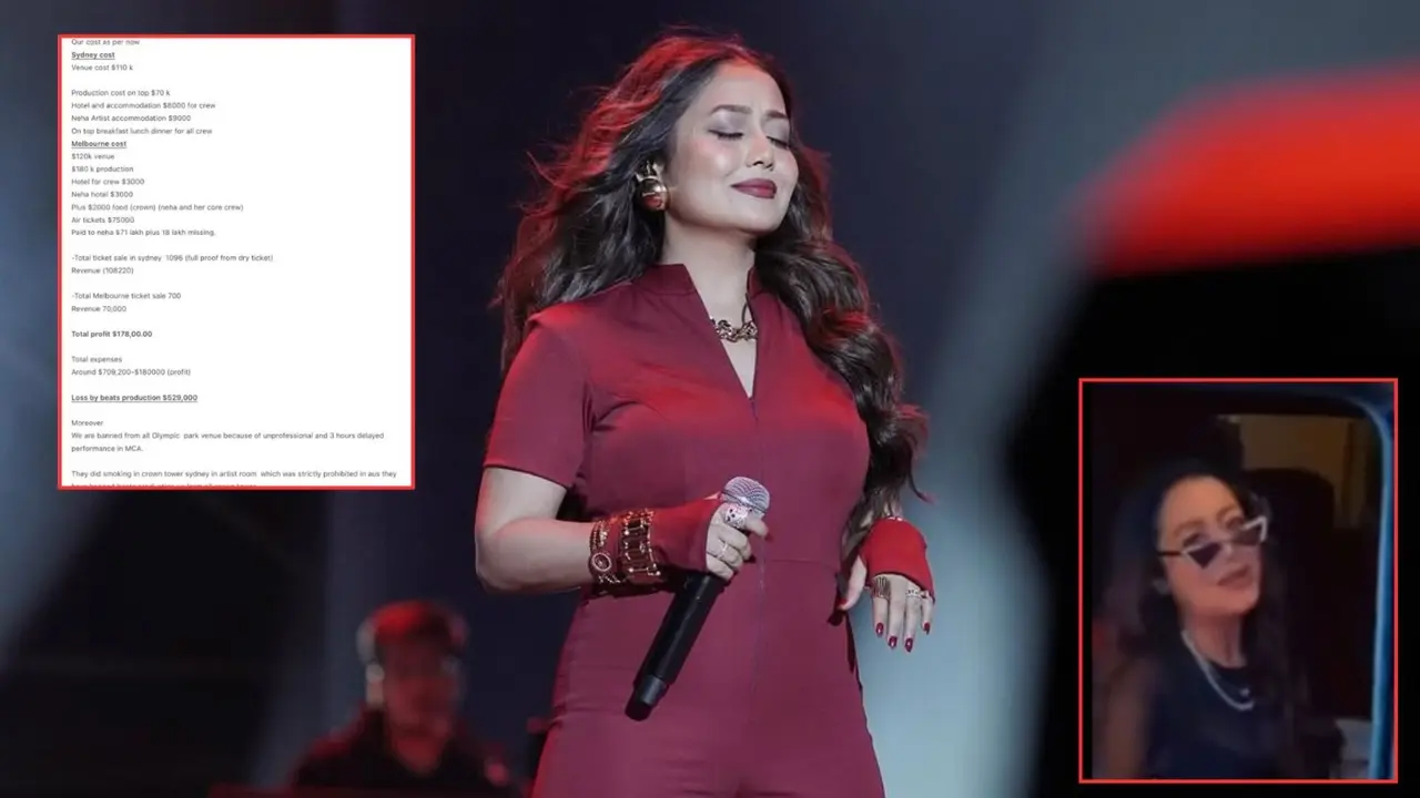 Neha Kakkar's 'Unprofessionalism' Exposed! Australia Show Organisers Claim ₹4.52 Crore Loss, Ban From Hotel For Smoking Neha Kakkar performed in Sydney and Melbourne recently