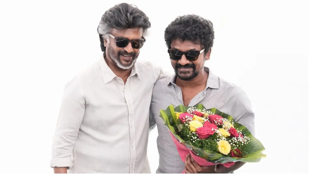 In Pics: Jailer 2 Director Nelson Dilipkumar Rings In His Birthday On Set With Rajinikanth, Yogi Babu Nelson Dilipkumar with Rajinikanth