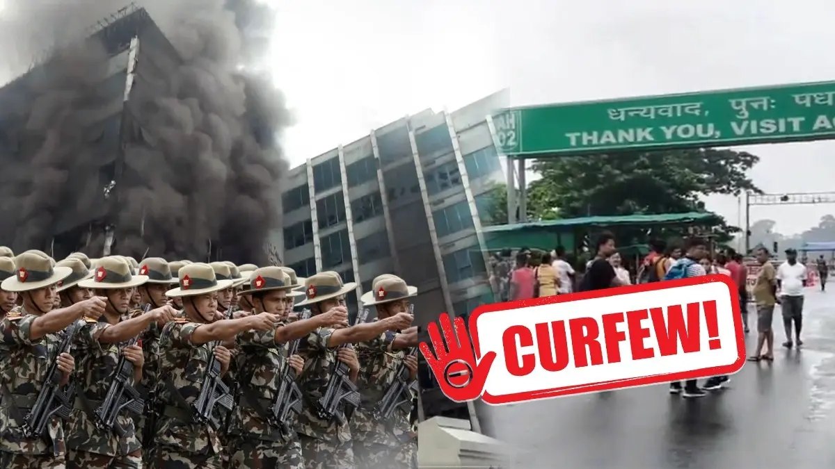 As Kathamdu Burns, Nepal Army Issues Big Warning For Rumourmongers; Nationwide Curfew Imposed Nepal Army imposes nationwide curfew as protests turn violent