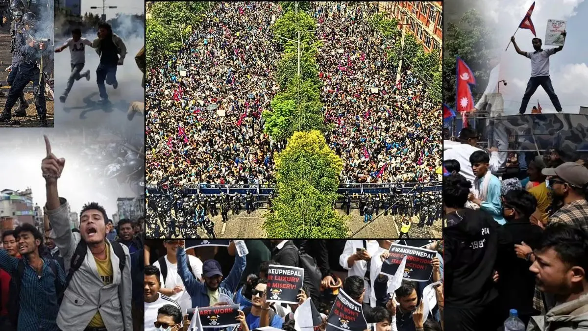 Nepal Protest Photo: Gen-Z का प्रदर्शन अचानक कैसे हो गया हिंसक? संसद में आगजनी और फायरिंग में 16 की मौत, खौफनाक तस्वीरें Nepal Gen Z protest