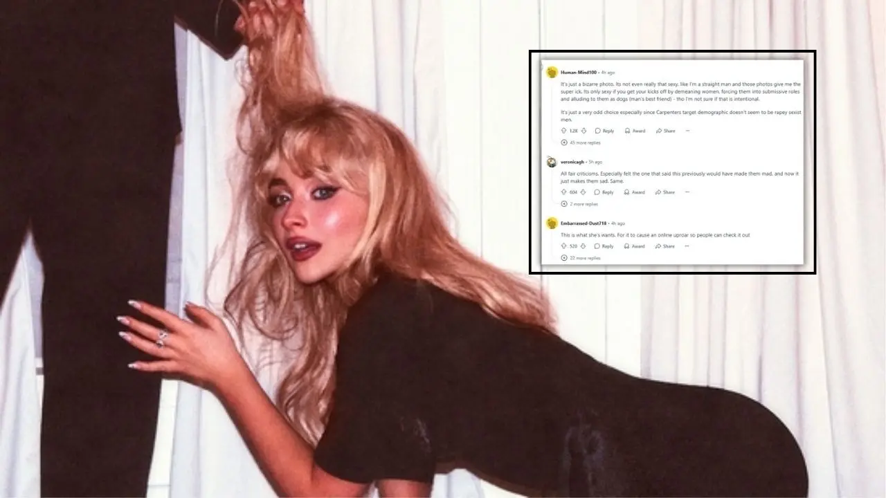 Netizens Find Sabrina Carpenter's New Album Cover "Gross" And "Uncomfortable", Compares The Imagery To Controversial Novel Lolita Netizens Find Sabrina Carpenter's New Album Cover "Gross" and "Uncomfortable", Compares the Imagery to Controversial Novel Lolita