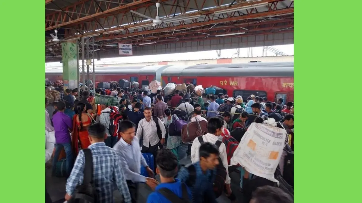 new delhi railway station chhath puja preparation by r bharat reporter