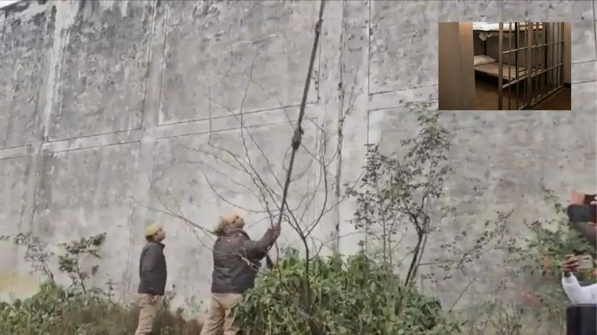 ‘New Humpty Dumpty Poem’: Two Prisoners Use Six Blankets to Escape Kannauj Jail; Video Goes Viral | Watch