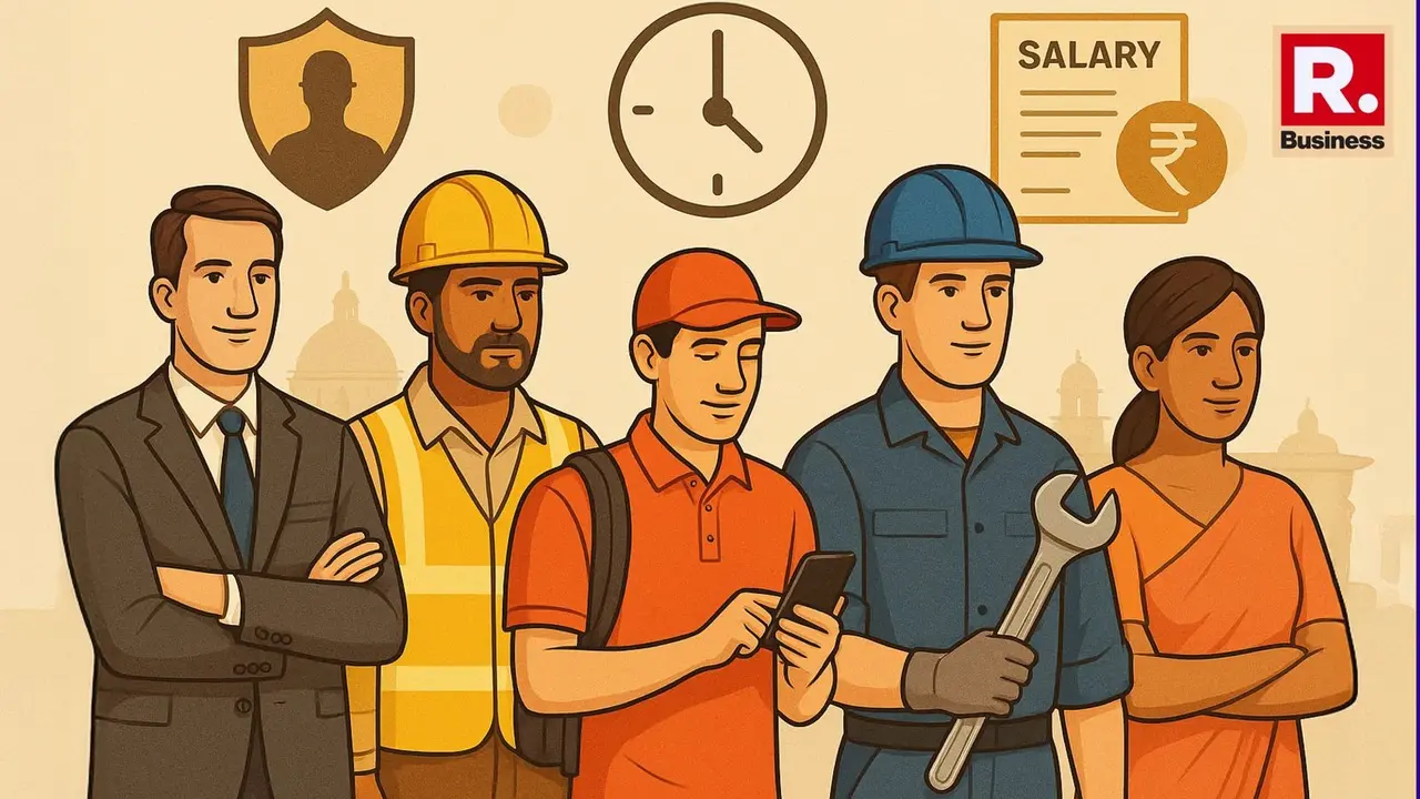 New labour laws, New labour laws 2025, Gratuity rules India, Gig workers rights, Labour law changes, New wage code, Social security for gig workers, India employment laws, Labour reforms 2025, Working hours rules, Labour code impact