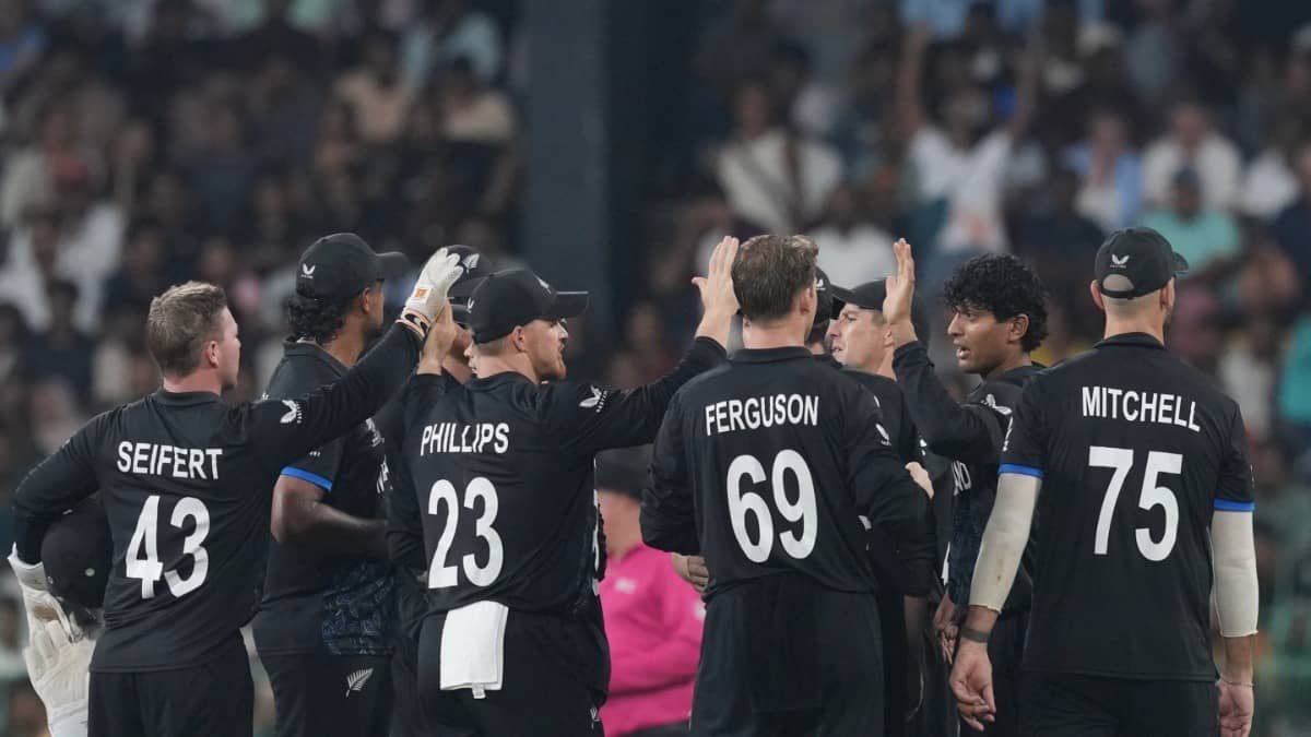 New Zealand Cricket Team during England clash in T20 World Cup 2026