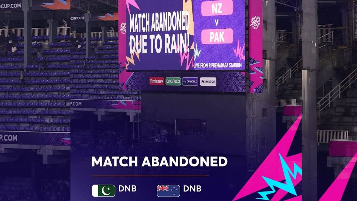 New Zealand vs Pakistan Super 8 match washout