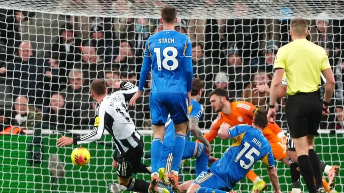 Newcastle United’s Harvey Barnes