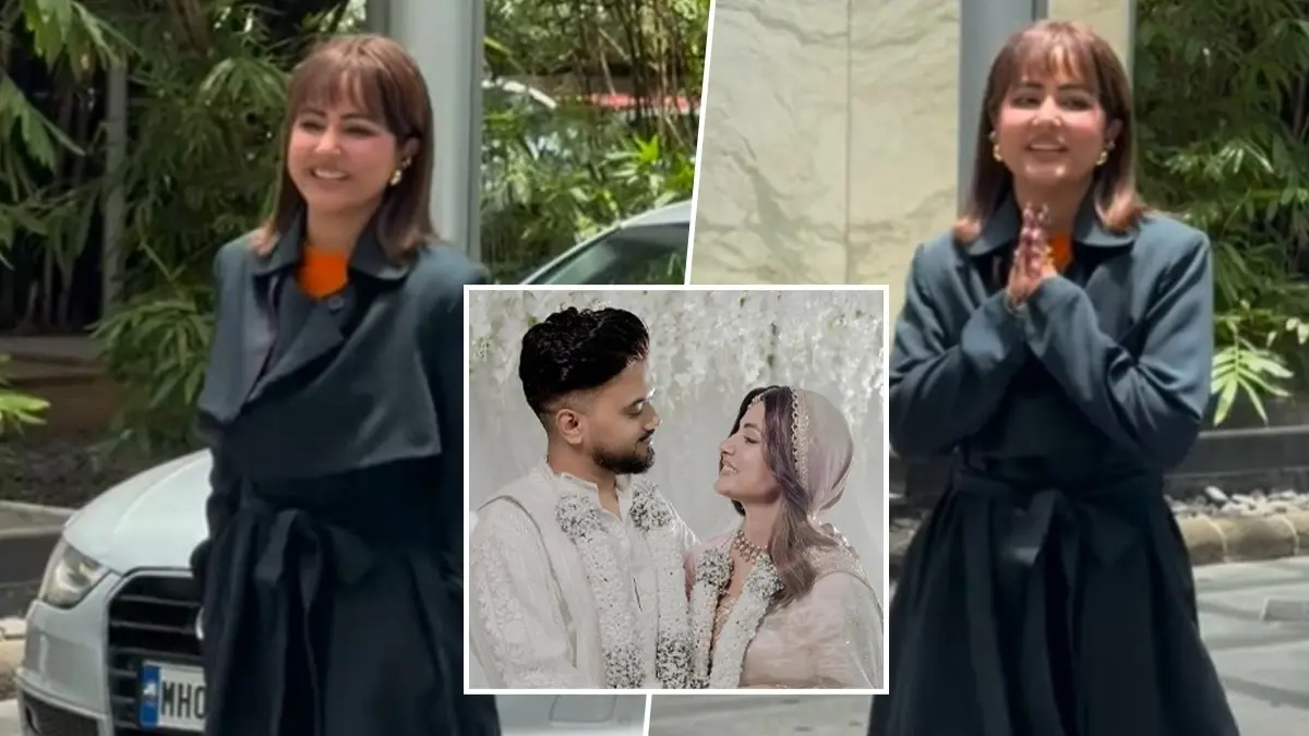 Newlywed Hina Khan snapped in Mumbai