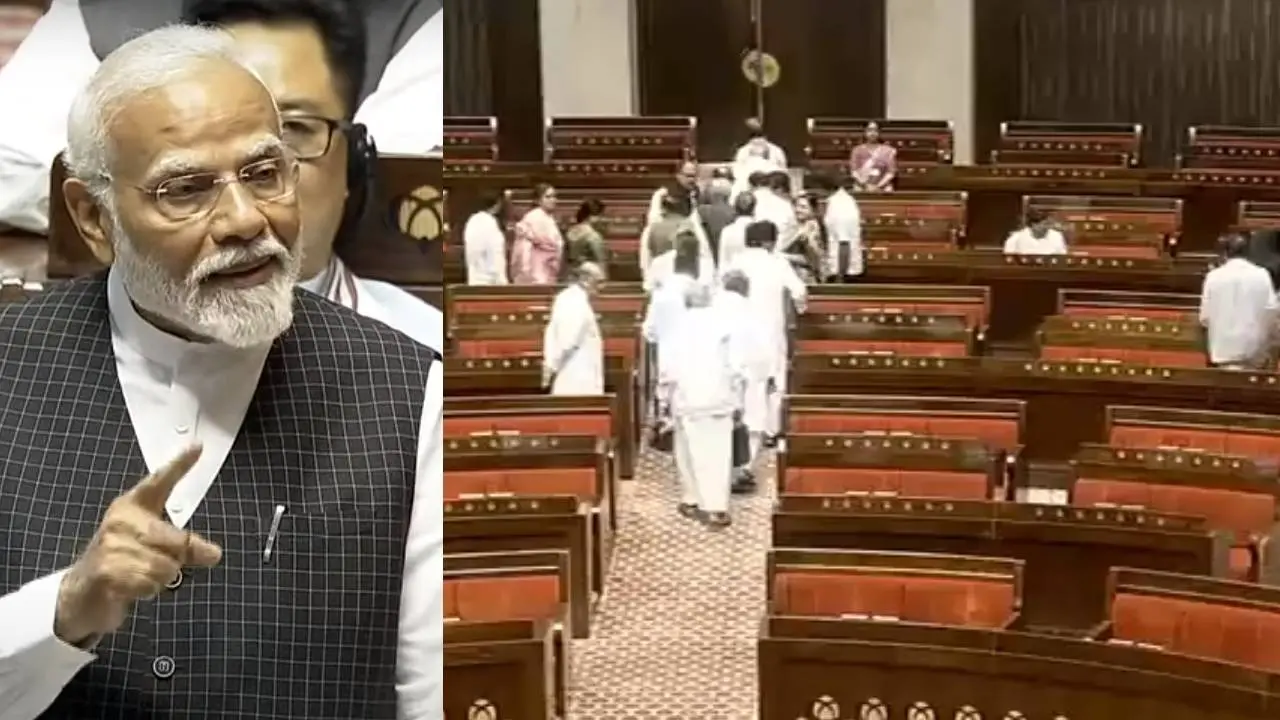PM Narendra Modi in Rajya Sabha