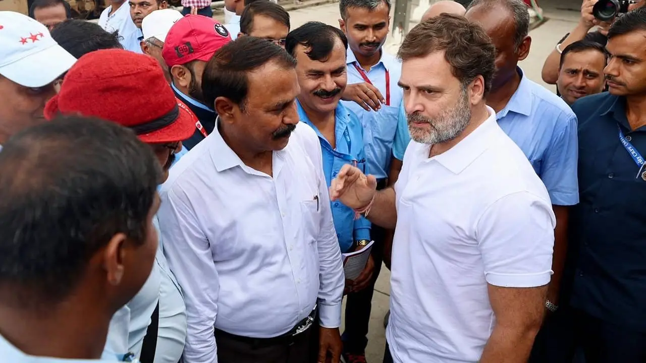 Rahul Gandhi interactions with loco-pilots