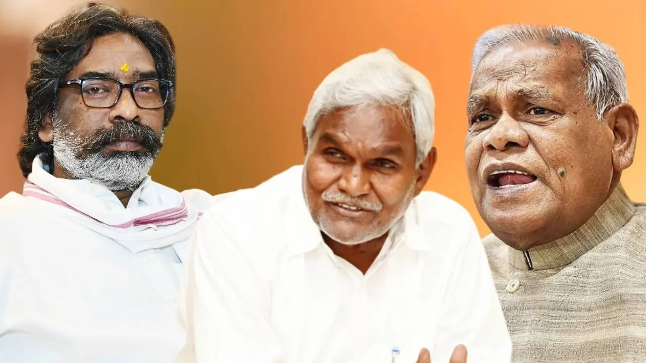 CM Hemant Soren, Champai Soren and Jitan Ram Manjhi