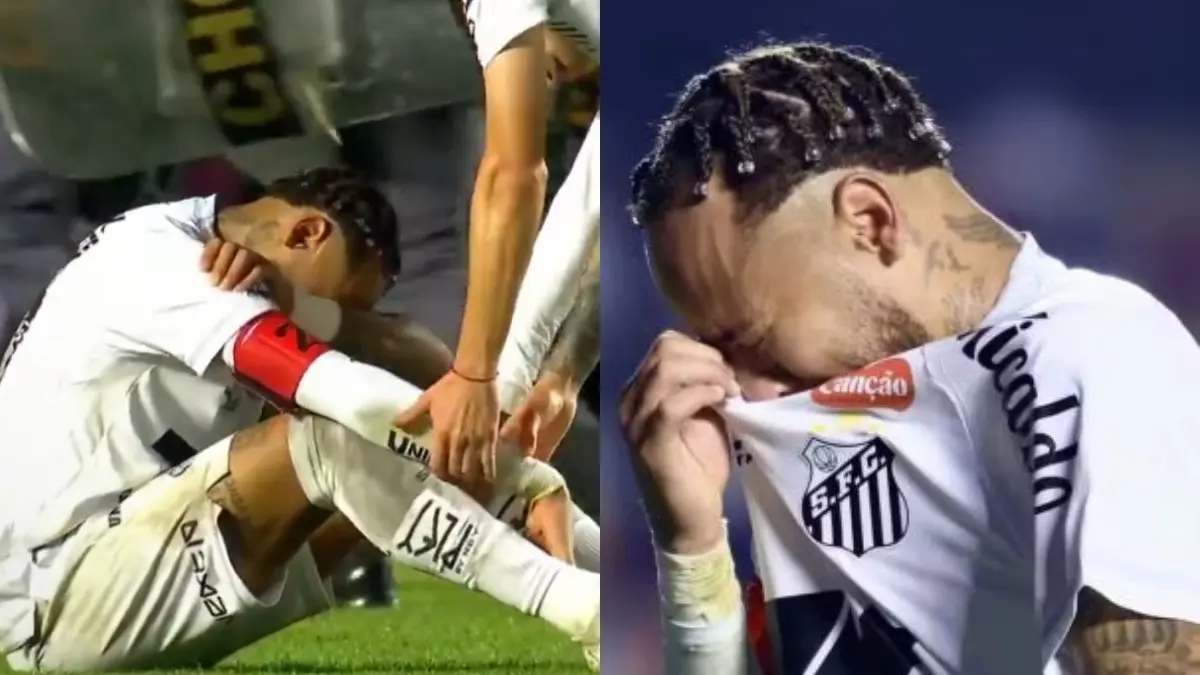 Neymar in tears