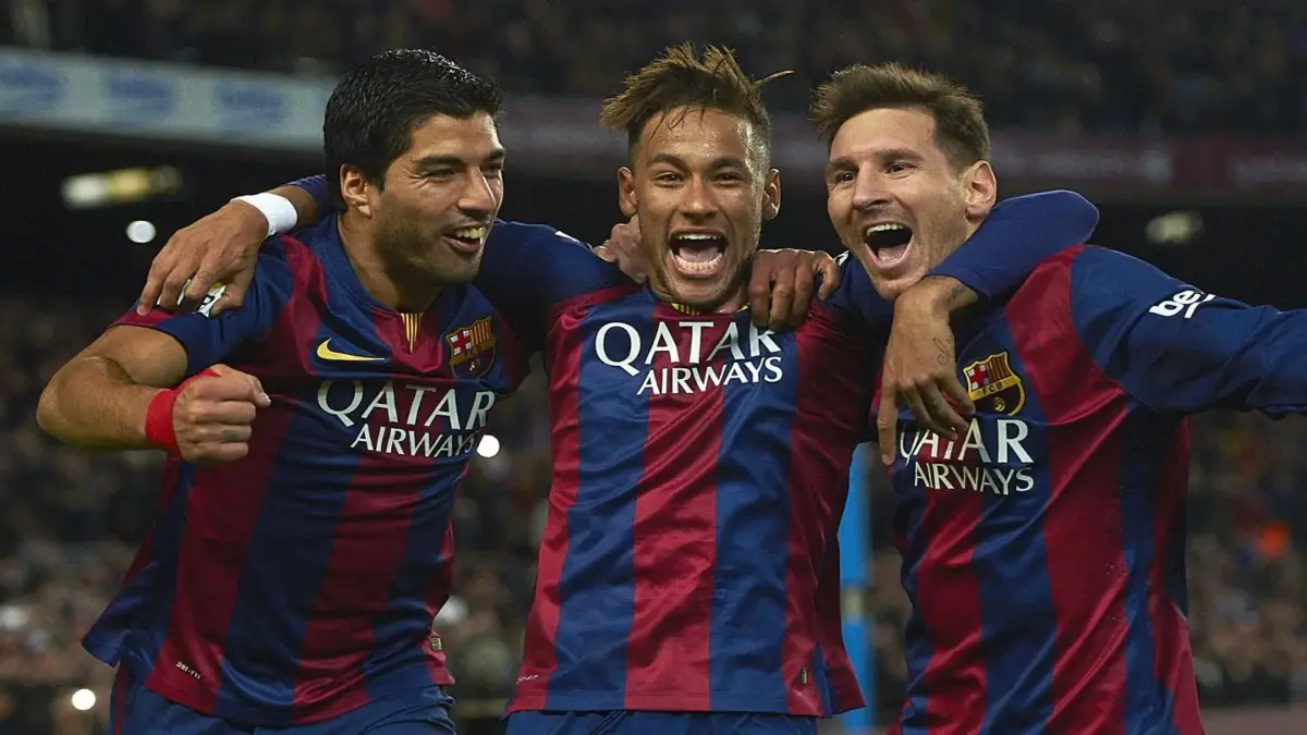 Neymar, Luis Suares and Lionel Messi dominated at FC Barcelona