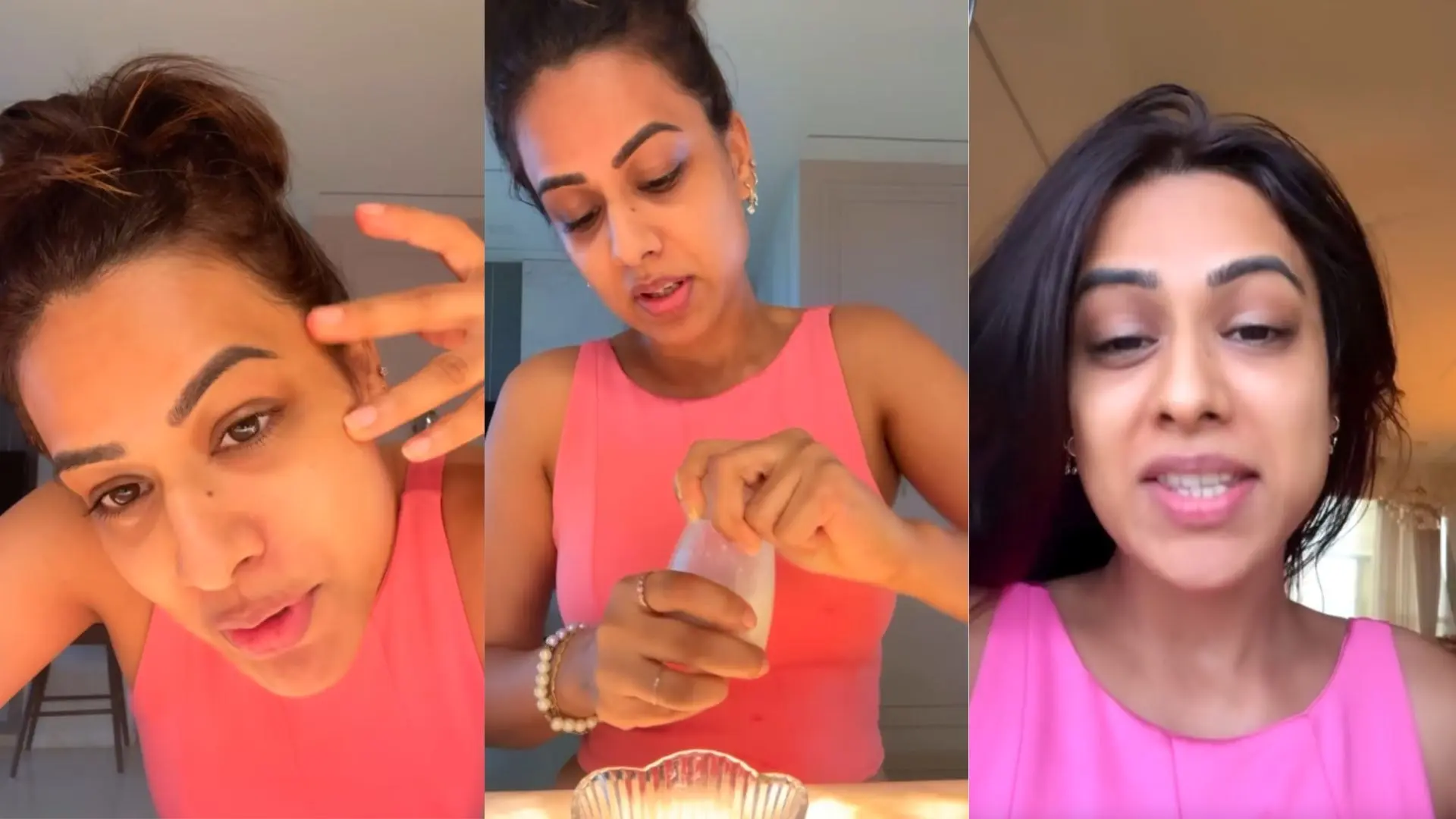 Nia Sharma DIY Mask for Dark Circles