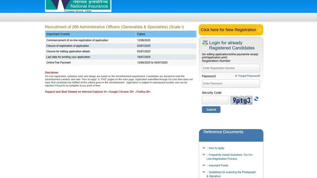 NICL AO Recruitment 2025: Registration Begins at nationalinsurance.nic.co.in, Apply Now NICL AO Recruitment 2025: Registration Begins at nationalinsurance.nic.co.in, Apply Now