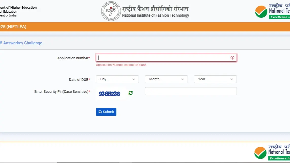NIFT Answer Key 2025: Objection Window Closes Today at exams.nta.ac.in/NIFT, Apply Now NIFT Answer Key 2025