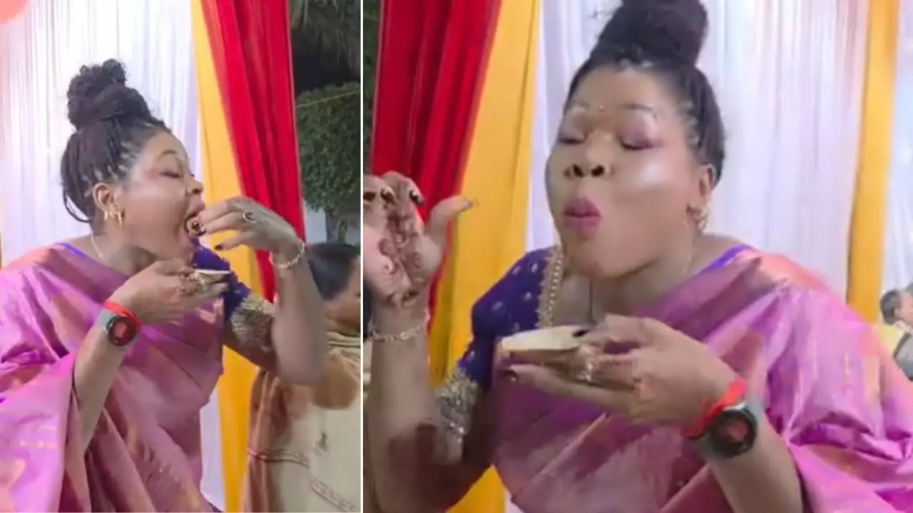 Nigerian Woman panipuri viral video