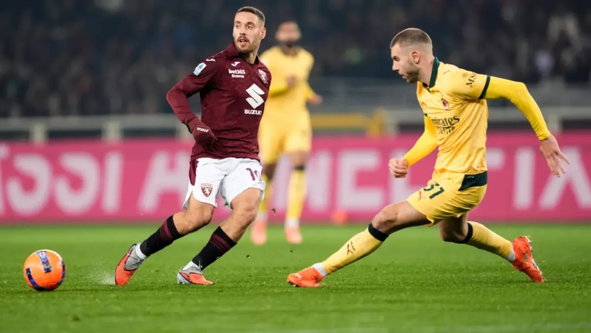 Nikola Vlasic during AC Milan Game